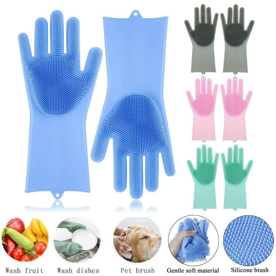 pair of silicone dish washing gloves multicolor pair of silicone dish washing gloves multicolor