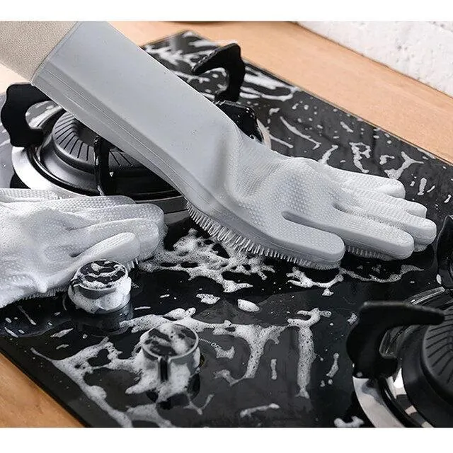 pair of silicone dish washing gloves multicolor pair of silicone dish washing gloves multicolor
