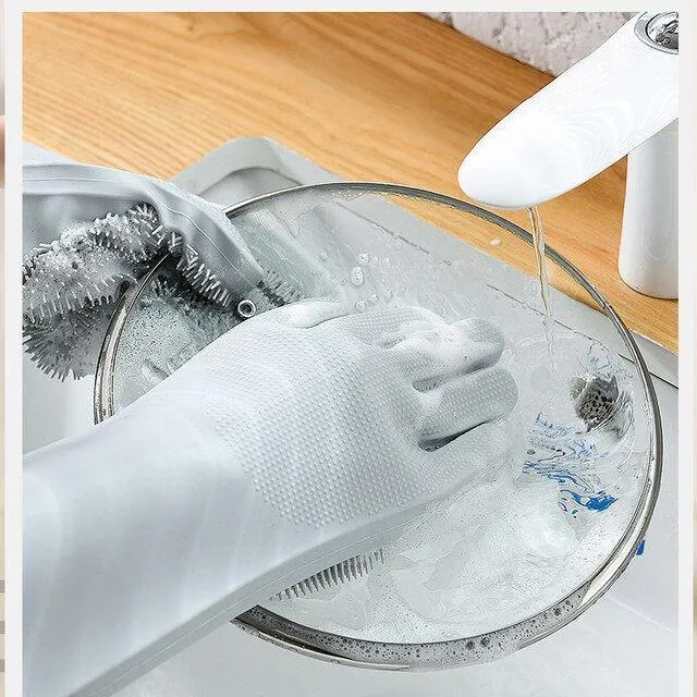 pair of silicone dish washing gloves multicolor pair of silicone dish washing gloves multicolor