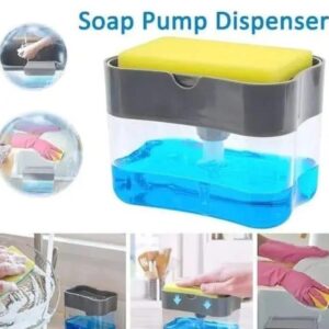 soap pump sponge and caddy