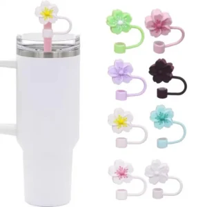 straw stopper silicone stylish designs reusable and travel friendly