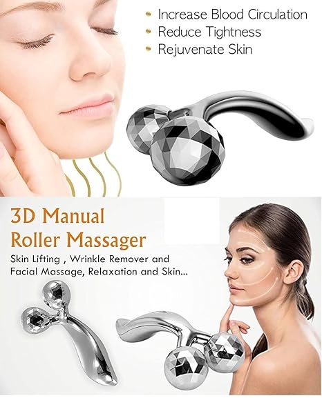 3d manual roller massager portable handheld shaping and firming leg face 360 rotation massage instrument tool 3d roller massager y shape 360 rotate face lifting wrinkle remover beauty skin care tool silver 3d manual roller massager portable handheld shaping and firming leg face 360 rotation massage instrument tool 3d roller massager y shape 360 rotate face lifting wrinkle remover beauty skin care tool silver