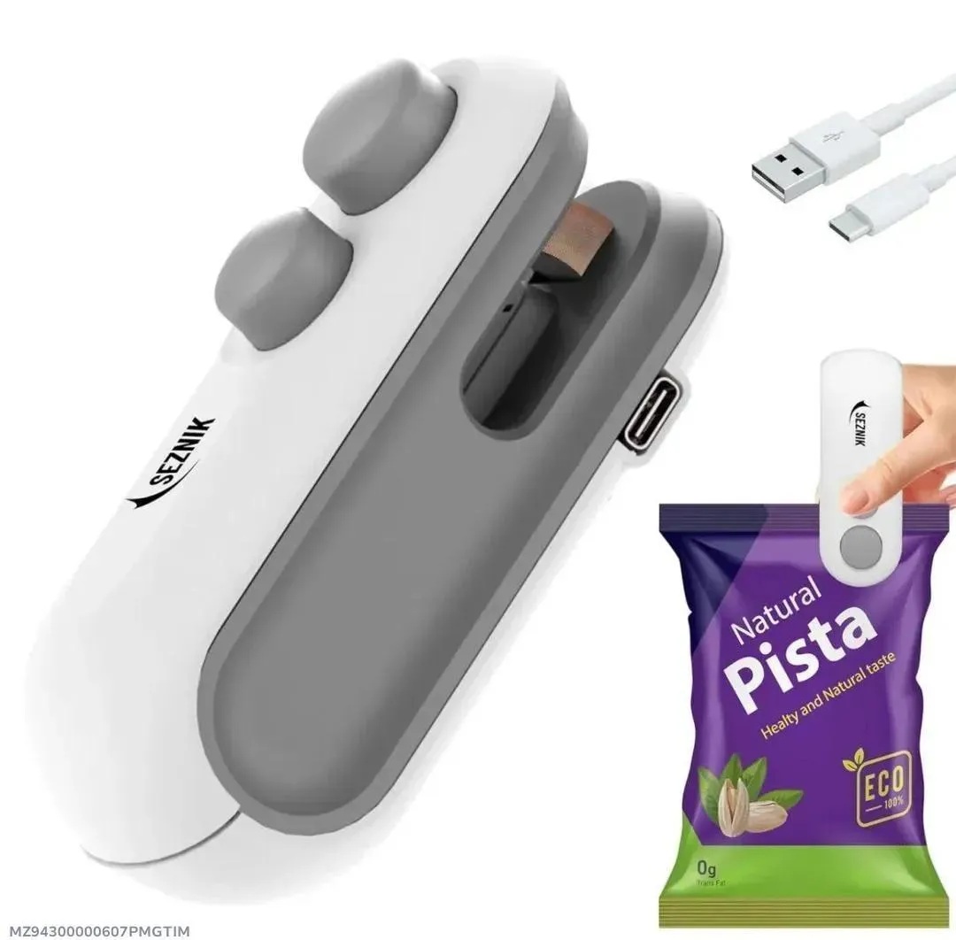 usb rechargeable snack bag sealer white gray usb rechargeable snack bag sealer white gray