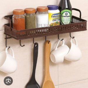 1pc wall mounted kitchen storage rack